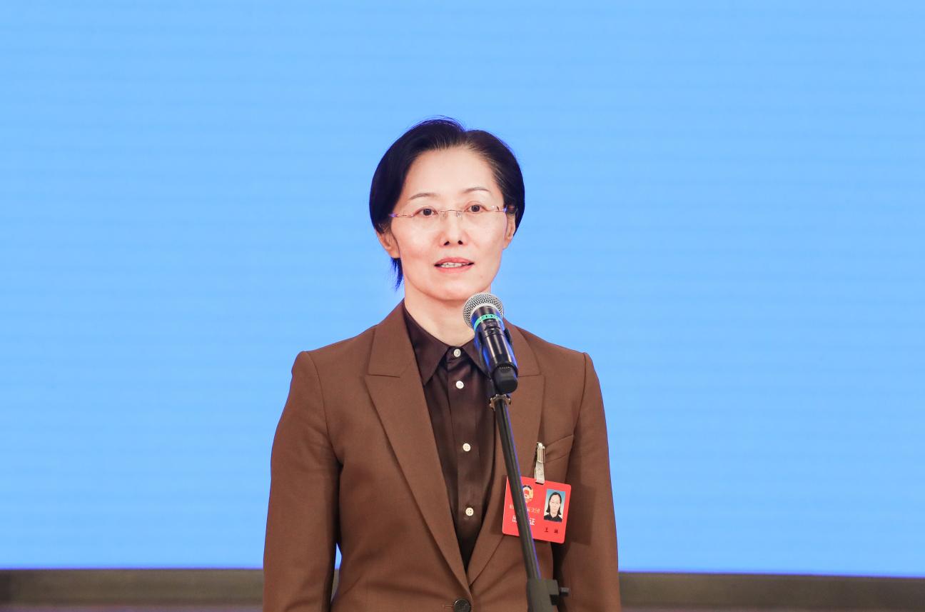 山東省政協(xié)常委、省政協(xié)副秘書長(zhǎng)王琳。郭笑攝