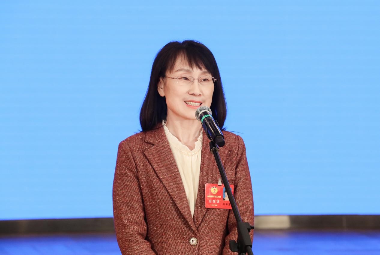 山東省政協(xié)委員、自然資源部第一海洋研究所海洋生物資源與環(huán)境研究中心主任孫承君。郭笑攝