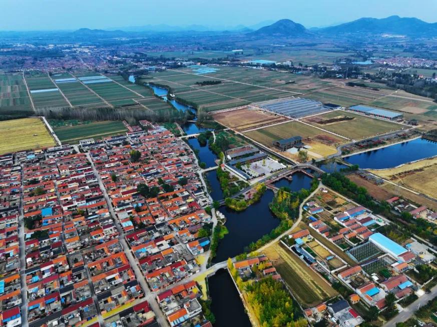 嶺泉鎮(zhèn)“稻香河畔 田園研學(xué)”鄉(xiāng)村振興示范片風(fēng)貌。喬春棟攝