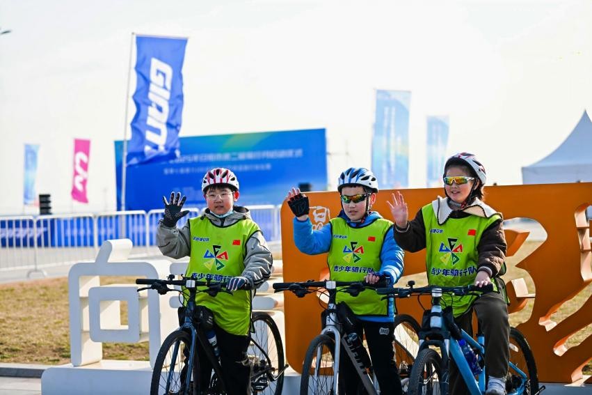 參加此次活動的小騎行愛好者們。劉晶攝