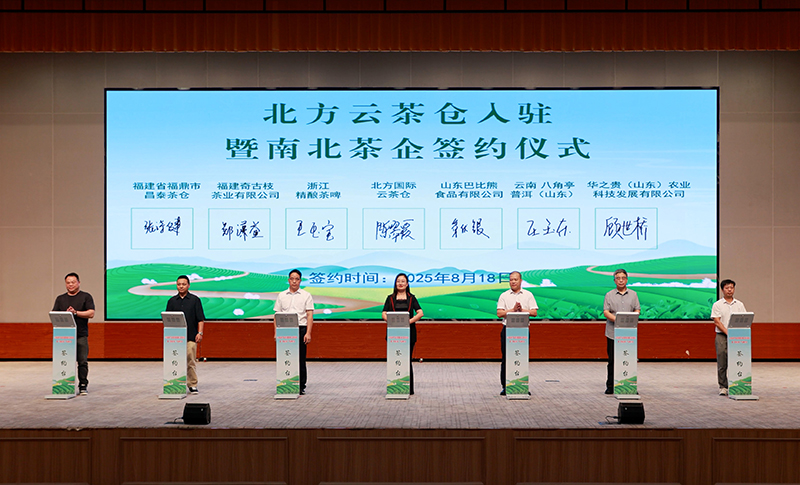 北方云茶倉入駐暨南北茶企簽約儀式。邱翔攝