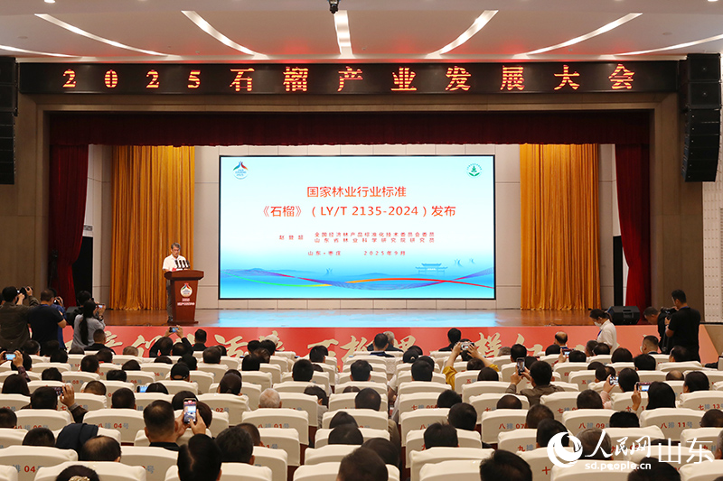 國家林業(yè)行業(yè)標(biāo)準(zhǔn)《石榴》發(fā)布。人民網(wǎng)記者 劉祺攝