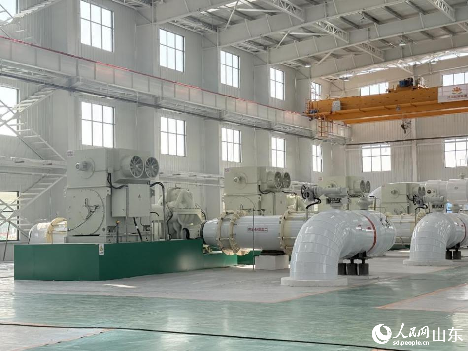 B4中繼泵站高壓水泵。 李子悅攝