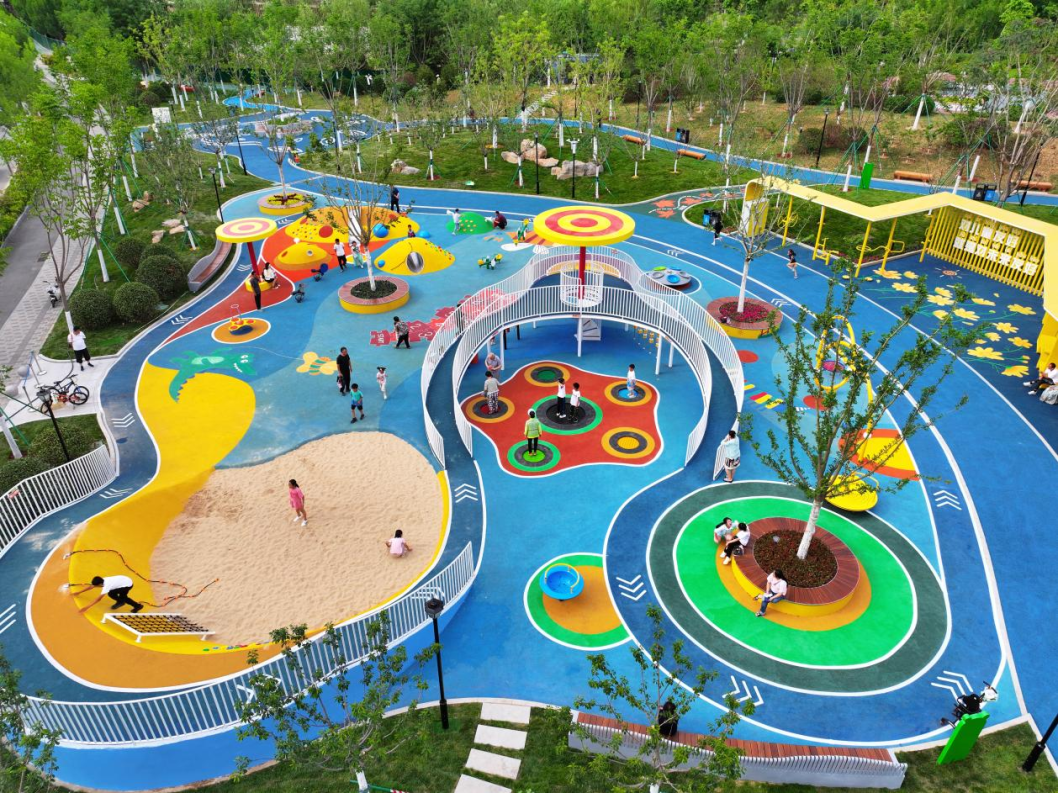 濟南市歷下區(qū)兒童友好公園。趙松攝