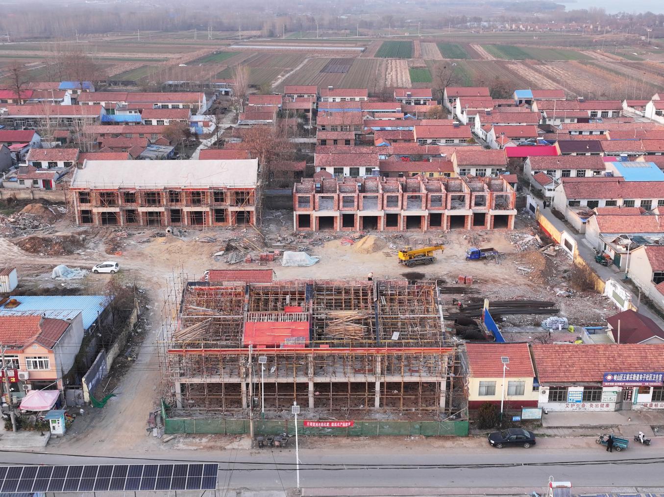 峽山湖中式小合院施工現(xiàn)場