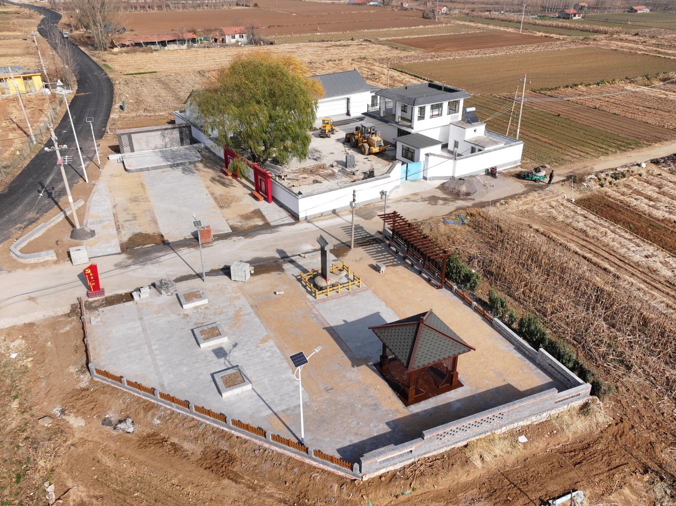 濰水左岸文化館建設(shè)施工現(xiàn)場