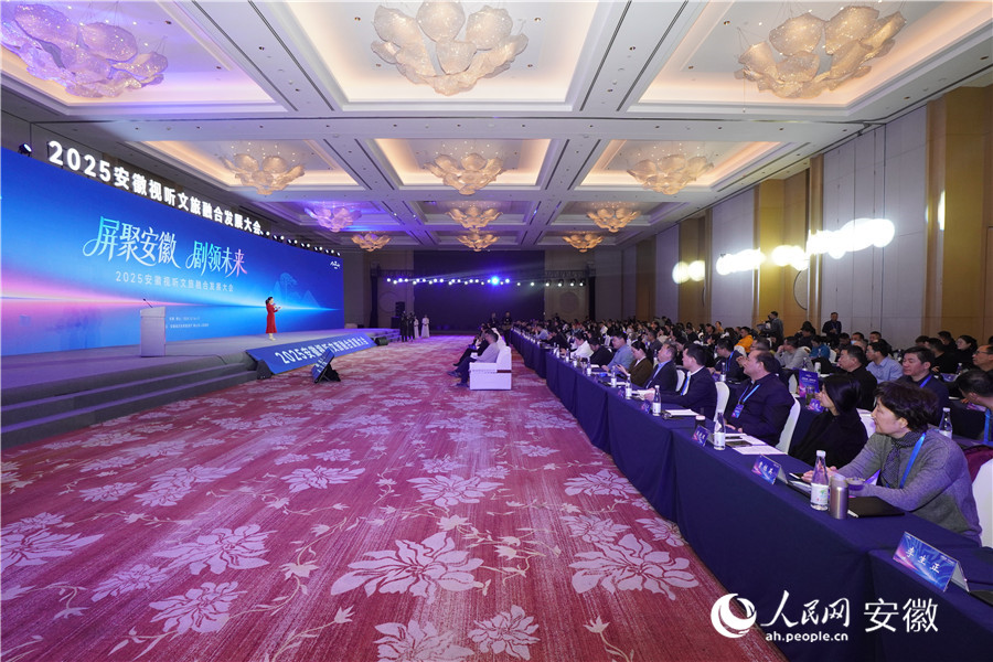 2025安徽視聽文旅融合發(fā)展大會(huì)現(xiàn)場(chǎng)。人民網(wǎng)記者 陳若天攝