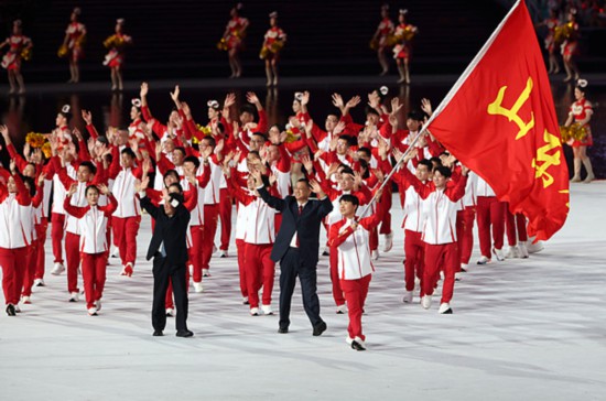 十五運開幕式山東代表團入場